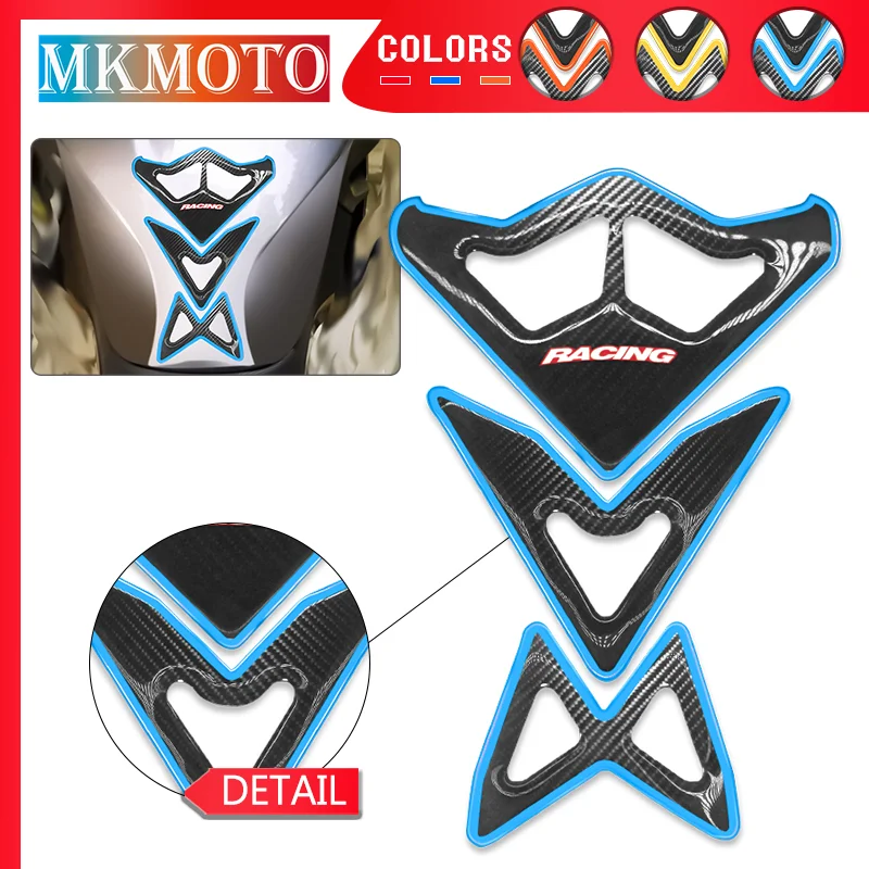 Decoraction Stickers For BMW K1200R K1200S K1300R K1300S Motorcycle 3D Gel Fish Bone Fuel Tank  Anti-Scratch Protective Decals