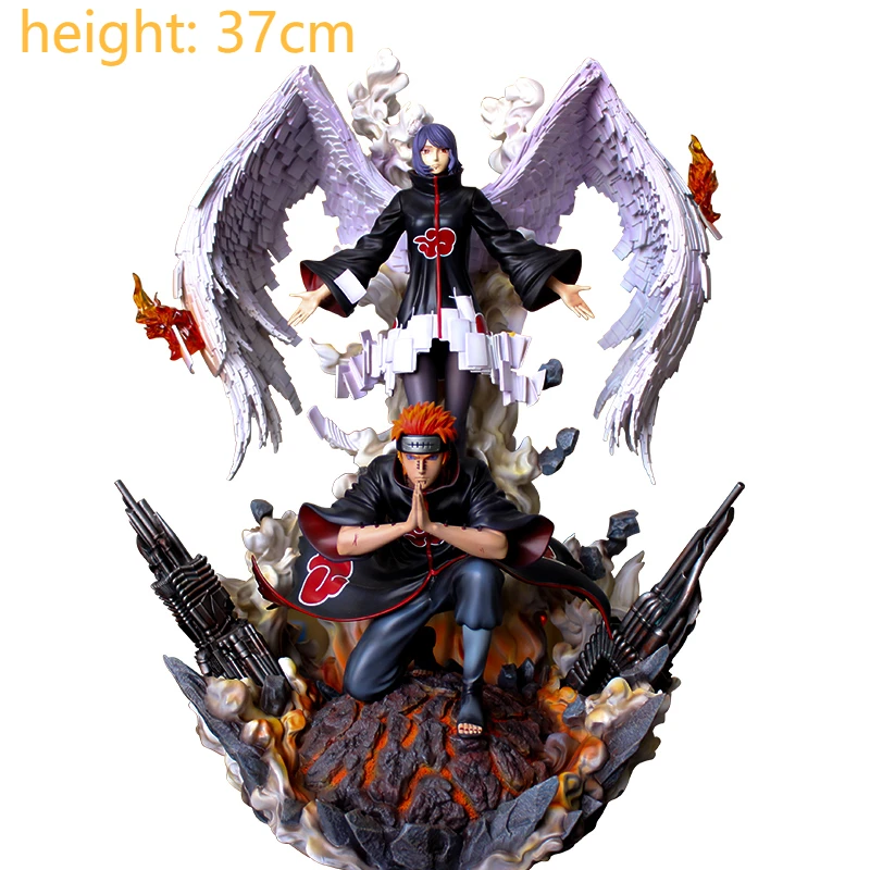 thumbnail image 1 of Figura de acción de Naruto Shippuden Anime, modelo Deva Pain, Yahiko GK Chibaku Tensei, estatua de gran tamaño de PVC de 38 cm, juguete coleccionable, 1 of 5