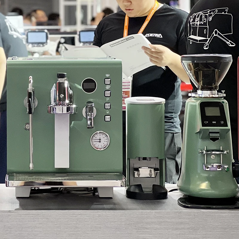 Coffee Machine Professional Commercial Multifunctional Espresso with E61 Business Brewing Head, Powder Press, Grinder Many Color 6