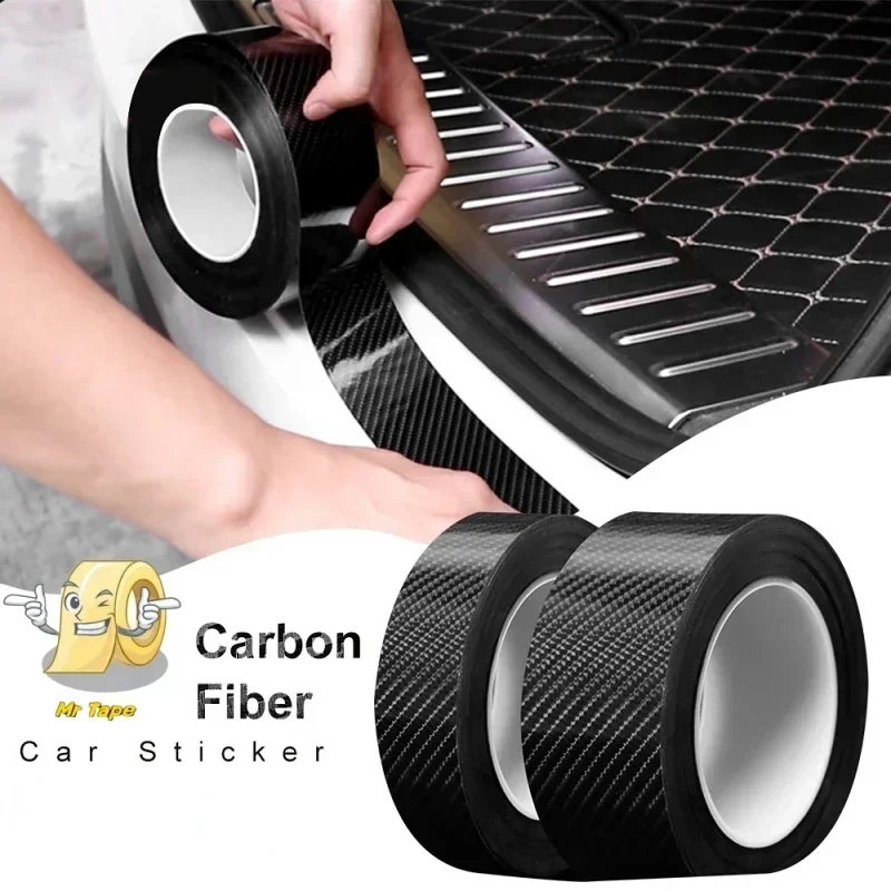 Threshold Bar Anti-step Sticker General Door Pedal Carbon Fiber Protection Bar Cushion Welcome Pedal Decorative Film