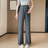 2025 Spring Maternity Drawstring Waist Pants Long Loose Casual Pregnant Woman Trousers Wide Legs Pregnancy Straight Pants 6