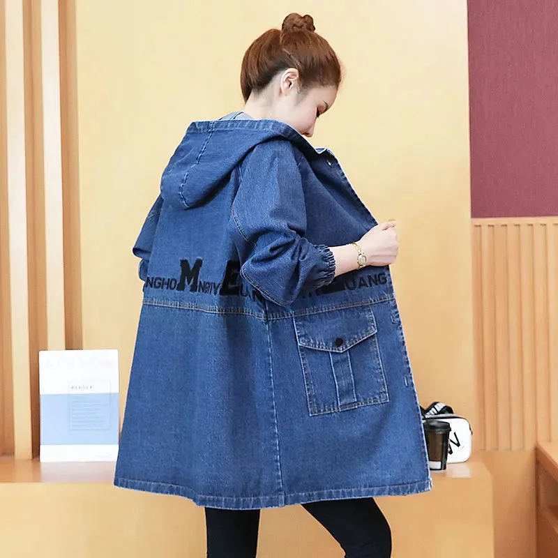 Women's Denim Jacket 2022 New Full Sleeve Jean Jackets Women Coats