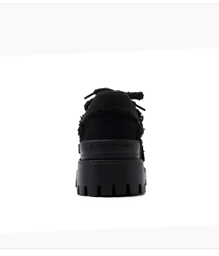 Zapatos de cuero para hombre, zapatos de plataforma de cuero genuino de talla grande, zapatos informales con plataforma 
