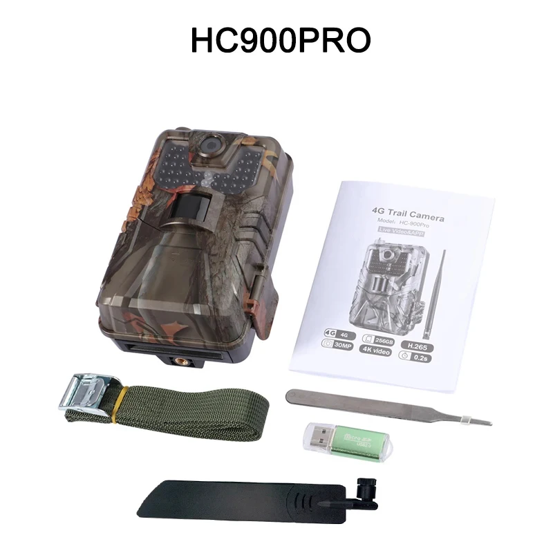 HC900PRO Live broadcast APP Trail Camera Cloud Service 4G 4K 120MP Wireless Wildlife Hunting Cameras 0.3S Night Vision