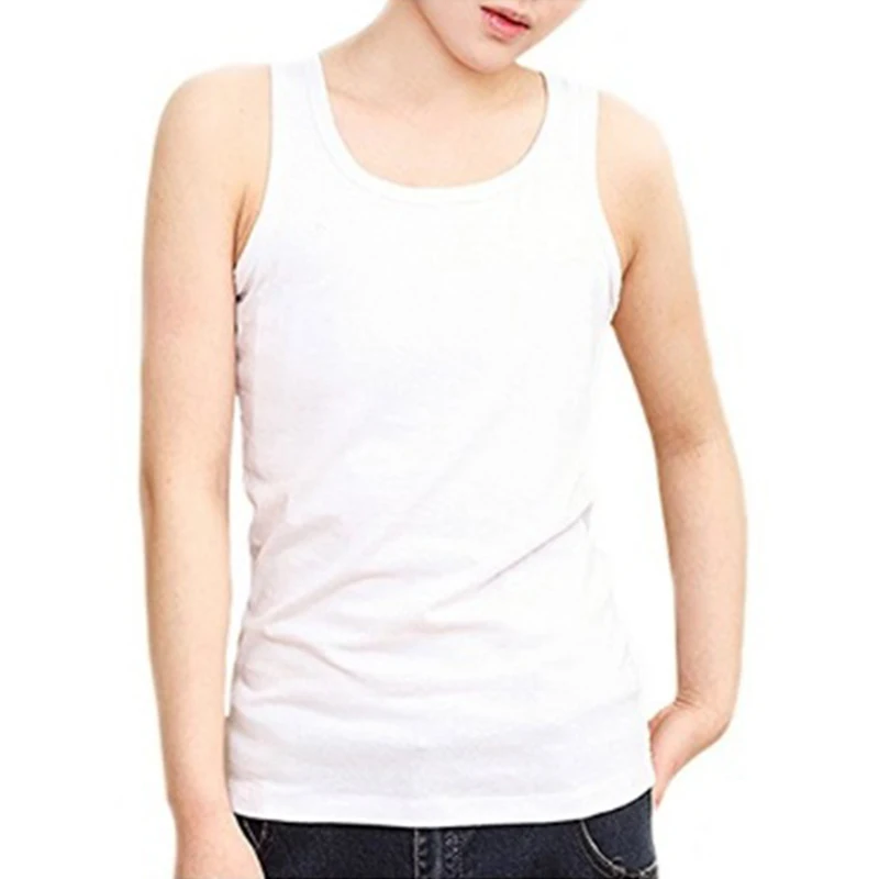 Chest Binder Cotton Vest Tank Top Binders Lesbian (Can be Worn Alone) Women Les Lesbian Slim Fit Short Vest Chest Binder Tops