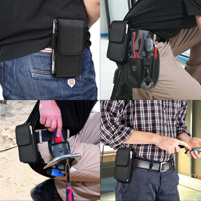 Tactical Belt Pouch Molle Cell Phone Pouch Holster Protable Wallet Card Waist Pack Outdoor Sports EDC Nylon Carrying Case 6