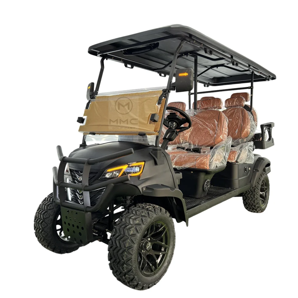 2025 Golf Cart Rental Luxurious Street Legal Lithium Battery Electric Lifted Nice Wheels Golf Car Cart - Image 3