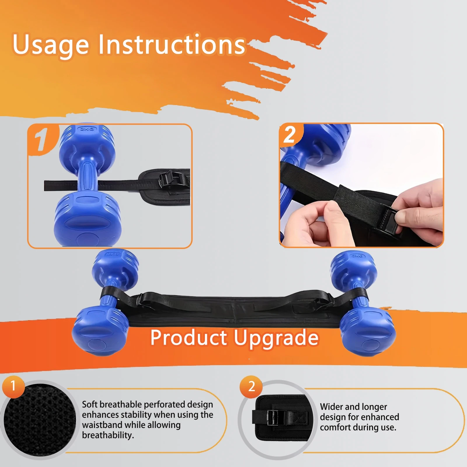 Gym Accessories Weight Lifting Waist Strap Hip Thrust Belt For Glute Bridge Squat Lunge Dip Exercises