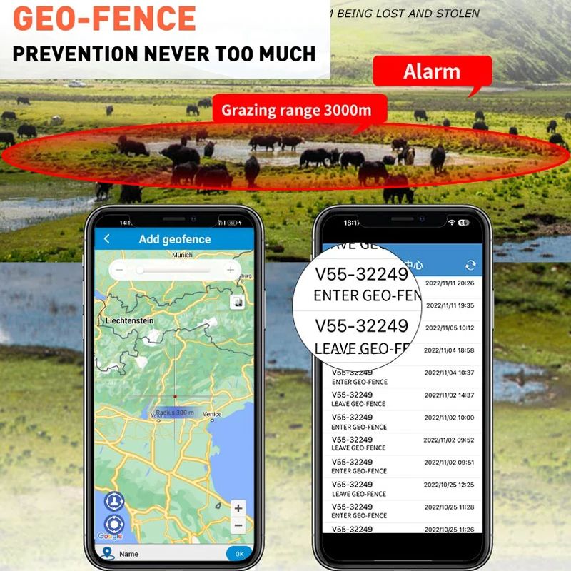 RF-V55 4G GPS Tracker Sheep Cow Cattle Horse Solar Power Strong Magnet Gps Tracking Device Locator 20000mAh Long Standby Time