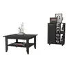 Primary Living Space Tables Dayton Black 2 Piece Living Room Set 2