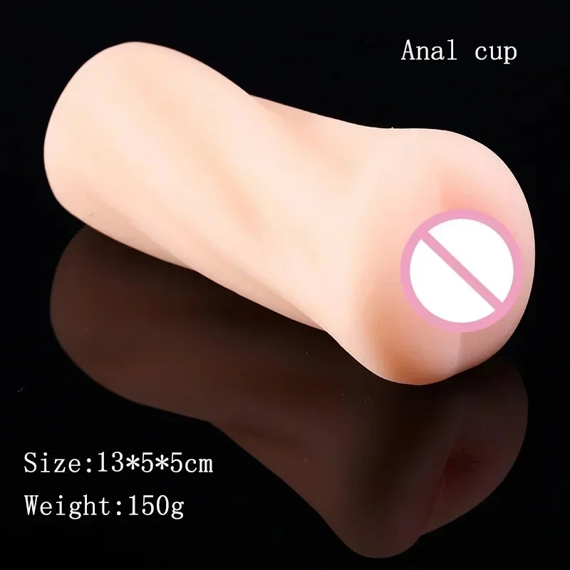 Male masturbator realistic deep throat vagina artificial pocket pussy blowjob cup