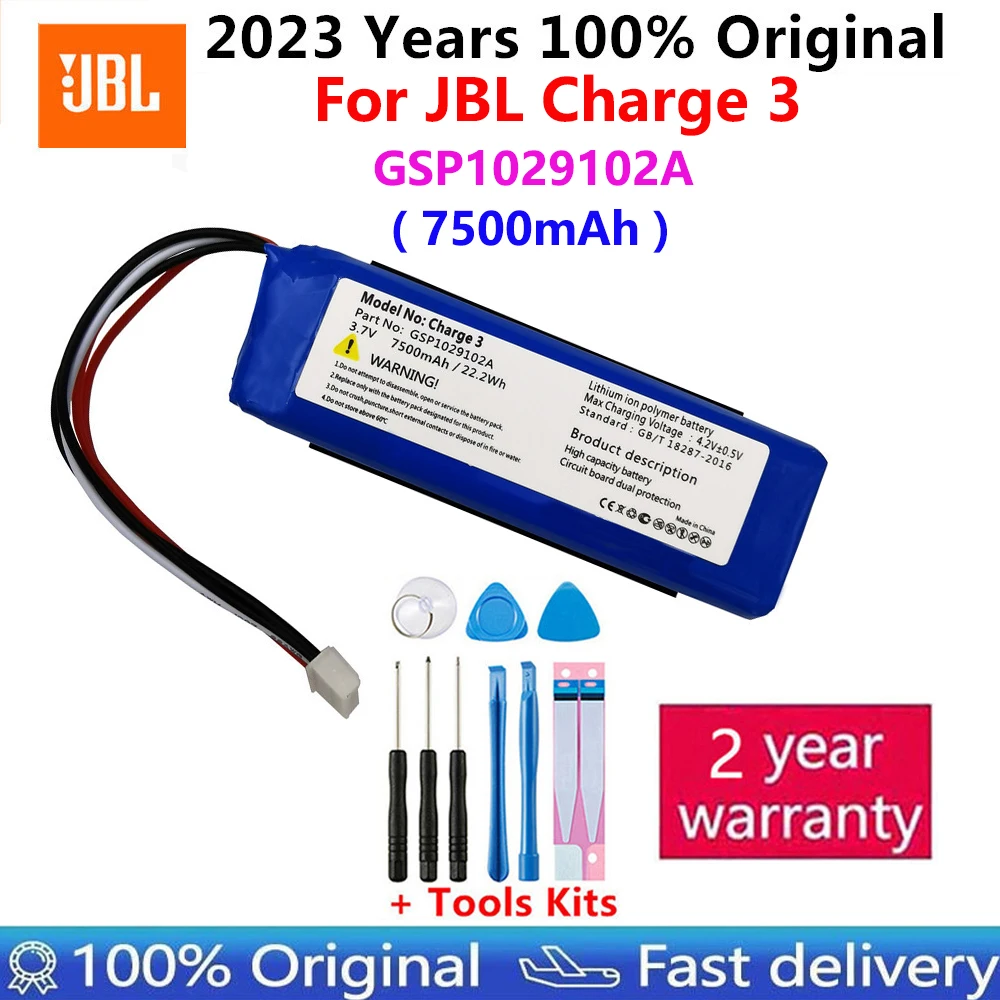 100% Originale Nuova Batteria 3.7V 7500Mah Di Alta Qualità Bateria Muslimfor Jbl Speaker Charge 3 Charge3 Con Strumento A Discesa
