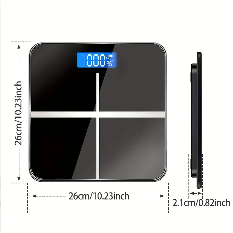 Electronic Scale Bathroom Scale Personal Scale High Precision Weight Scale withLCDHighdefinition display and temperature display