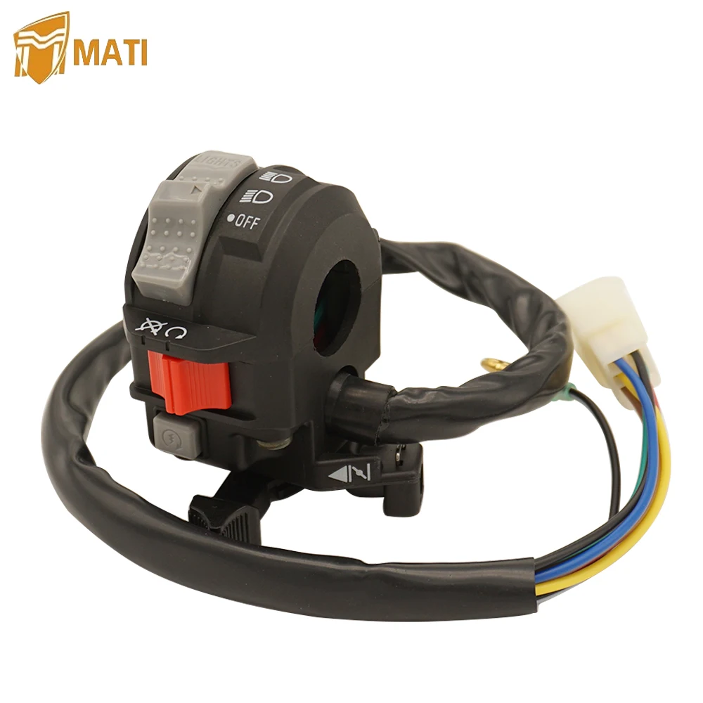 Левый переключатель управления на руль, запуск двигателя для квадроцикла Yamaha, большой медведь, гризли, Kodiak 400 YFM400 YFM 400 5GH-83973-01-00