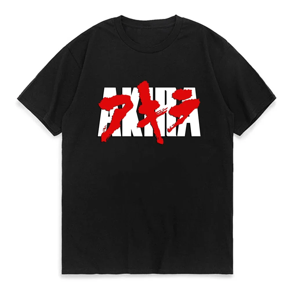 Japanisches Anime Tokyo Akira T-Shirt Film Science-Fiction Manga Shotaro Kaneda Herren Kurzarm-T-Shirts 100% Baumwolle T-Shirt