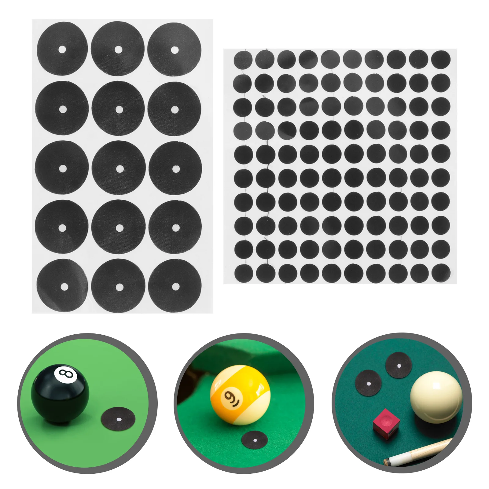 2 Sheets Billiard Table Marking Pool Position Marker Stickers for