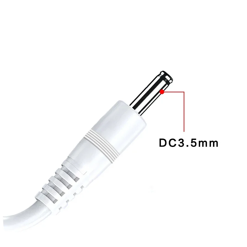 Charging Cable, USB Charging Cable 3.5mm USB To DC 3.5mm Power 5V Charger Barrel Cord Connector for USB Fan Lamp Round Hole Adapter