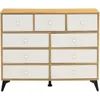 CABINET WOOD MDF BOARDS, 9 Drawers Dresser, WOOD COLOUR 3