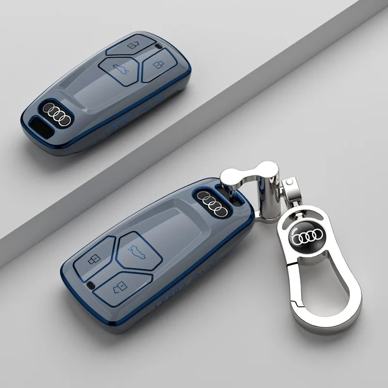 Soft TPU Car Key Case Cover Shell For Audi A6 A5 Q7 S4 S5 S7 A4 B9 A4L 4m 8W Q5 TT TTS RS 8S Coupe Auto Smart Remote Accessories