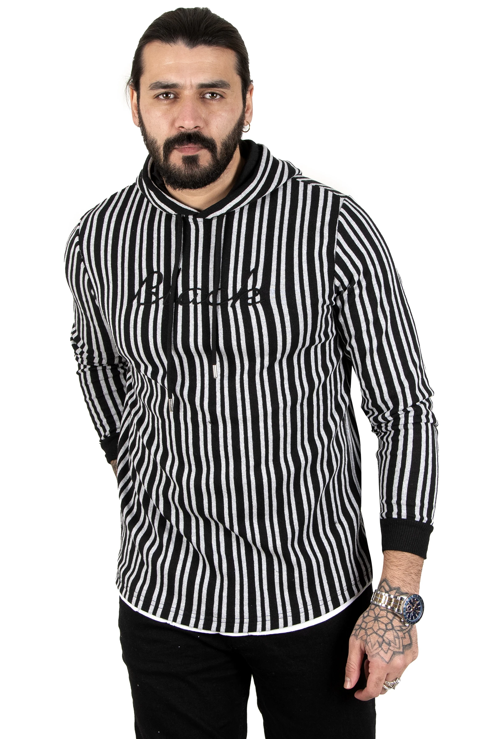 

DeepSEA Lined Writing Nakışlı Detail Hooded Men 'S Sweatshirt 2303085