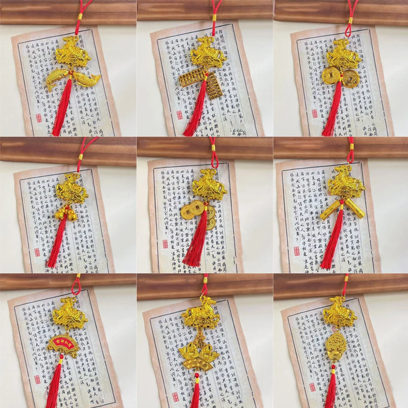 1/8Pcs 2026 Year Of The Horse Wall Hanging Ornament Chinese New Year Lucky Decor Accessories Housewarming Small Pendant Gifts