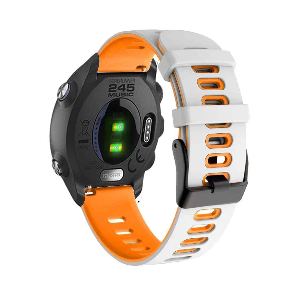 Premium Silicone Smart Watch Band Strap - 20/22mm Adjustable Wristband Bracelet