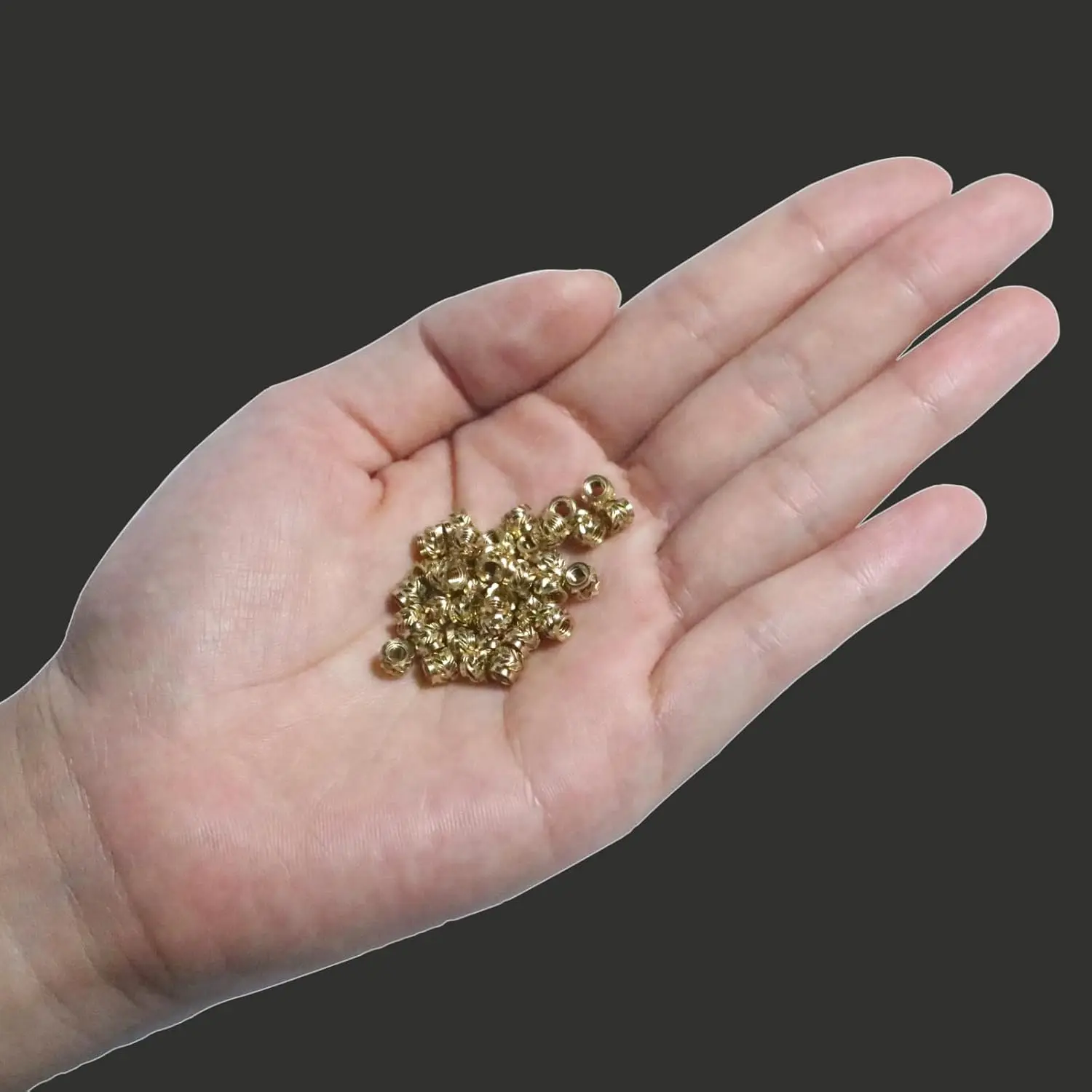 100Pcs M3 Threaded Heat Insert Embedment Nut Knurled Brass M3X4X5 For 3D Printer Voron 2.4 And Others threaded insert nut