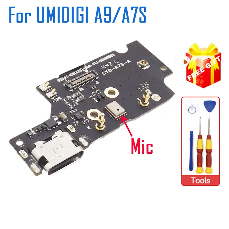 

Материнская плата UMIDIGI A7S A9, USB-плата с портом для зарядки и микрофоном, запасные части для ремонта микрофона UMIDIGI A7S