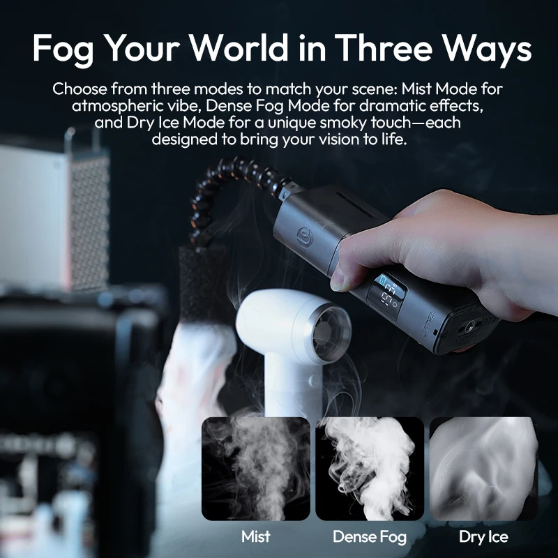 Ulanzi FM02 FILMOG X Fog Machine 5000mAh Mist Dense Fog Dry Ice