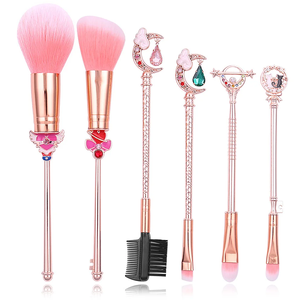 Sailor Moon New|sailor Moon Makeup Brush Set - 6pcs Anime Cosmetic