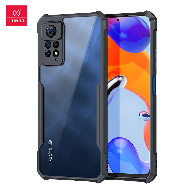 Чехол Xundd для Xiaomi Redmi Note 11 Pro 5G противоударный Прозрачный чехол телефона Note11 S