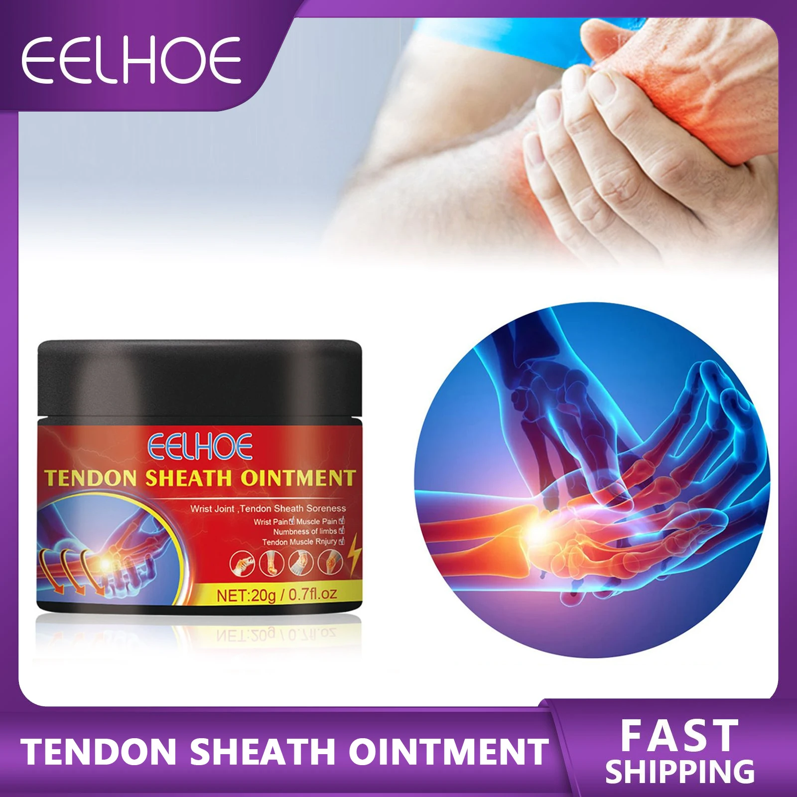 

Tendon Sheath Pain Ointment Relieve Wrist Joint Tendon Discomfort Swelling Heel Pain Finger Arthritis Relax Muscles Health Care