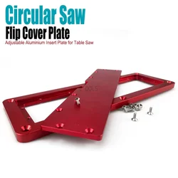 Electric Circular Saw Flip Cover Adjustable 45 Degree Table Saw Embedded Cover Plate Router Table Insert Plate Woodworking Tool