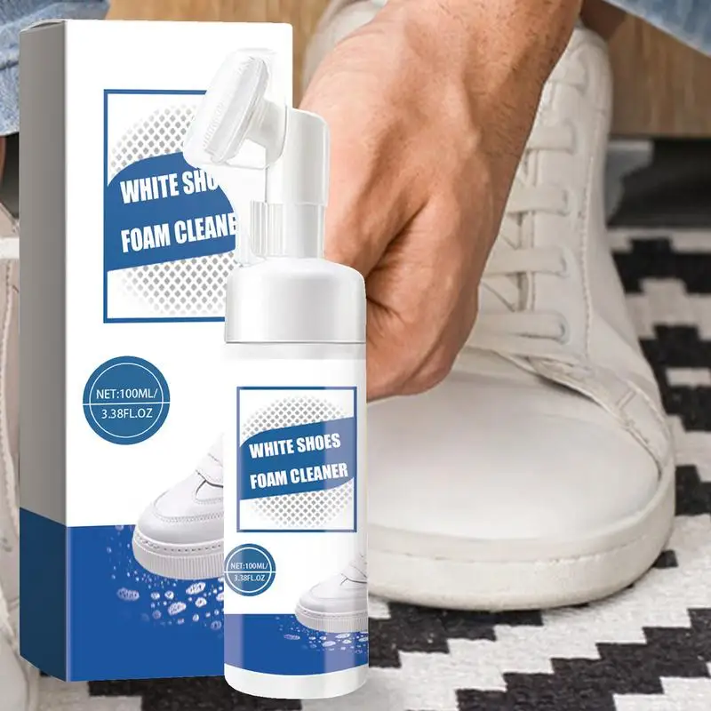 100ml Sneaker Shoe Cleaning Foam Whiten Refreshed Polish White Shoe Clearning Foam White Shoes Cleaner Whitener