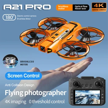 A21 PRO Drone 4K Professione HD Telecamera grandangolare WiFi FPV Spazzola RC Dron Altezza Mantieni l'elicottero schermo grande Quadcopter Giocattoli per bambini