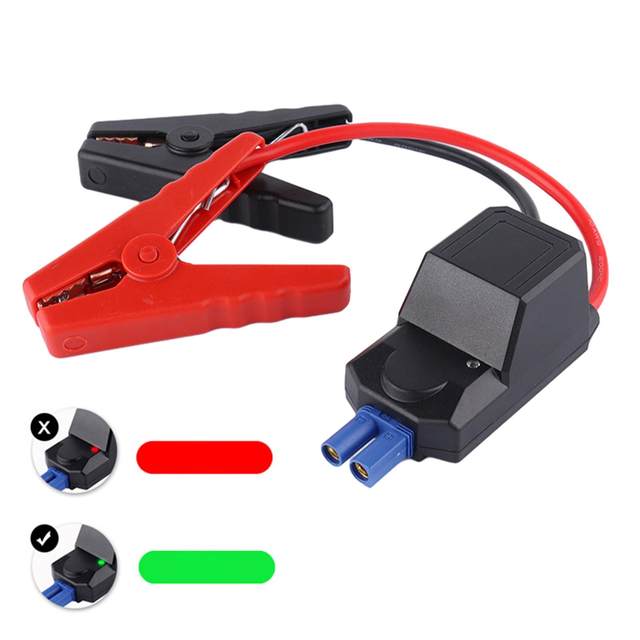 Generic Jump Starter Cable with Battery Clamps Replacement Connector Portable Car Jump Starter for Truck Travel Trailer Car