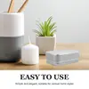 Practical Soap Box with Lid Aluminum Tin Square Soap Holder Box Travel Soap Storage Case Prevent Soap Dissolving Bathroom Supply 4