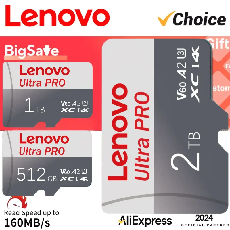 Memory card Original Lenovo Memory Card 128GB 1TB 512GB 256GB 2TB