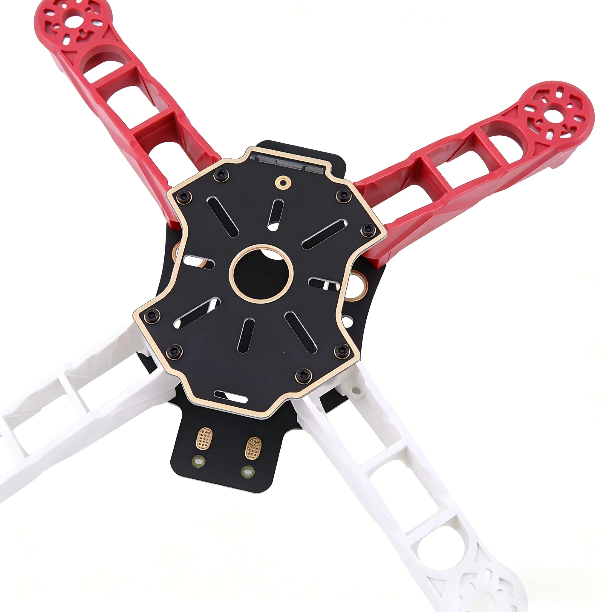 Kit cadre drone Q250 mini ultraléger 4 axes FPV - Blanc et Rouge