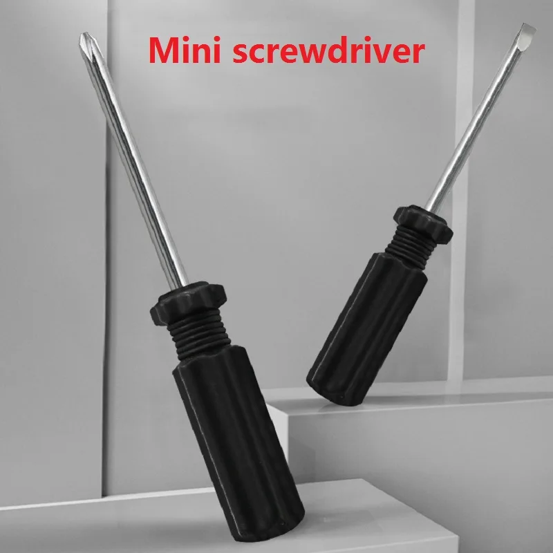 4.0mm 미니 스크루 드라이버 플라스틱 손잡이 슬롯 형/크로스 스크루 드라이버, 휴대폰 안경 가구 유지 보수
