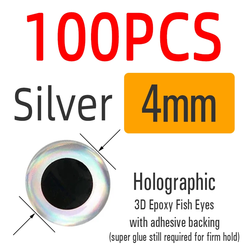 4mm Silver 100pcs