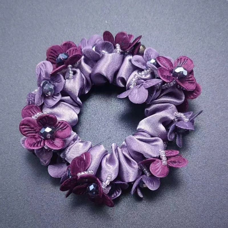 Elegant Korean Fashion Floral Hair Ties - Premium Women's Hair Accessories