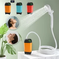 Outdoor Camping Shower IPX7 Waterproof with Digital Display Portable Electric Shower Pump for Hiking Travel Beach Pet Watering 1