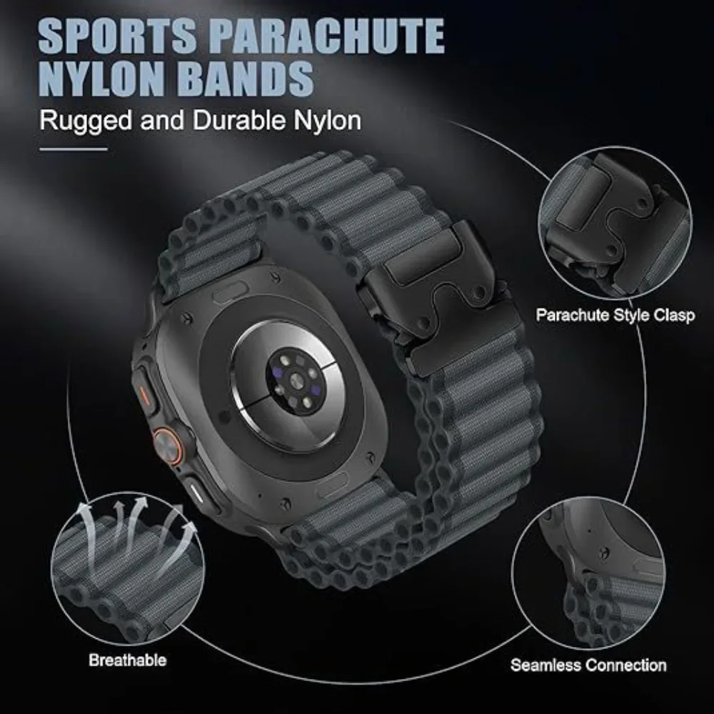 Nylon Loop Strap - Premium Sports Trail Band and Classic Bracelet Accessories