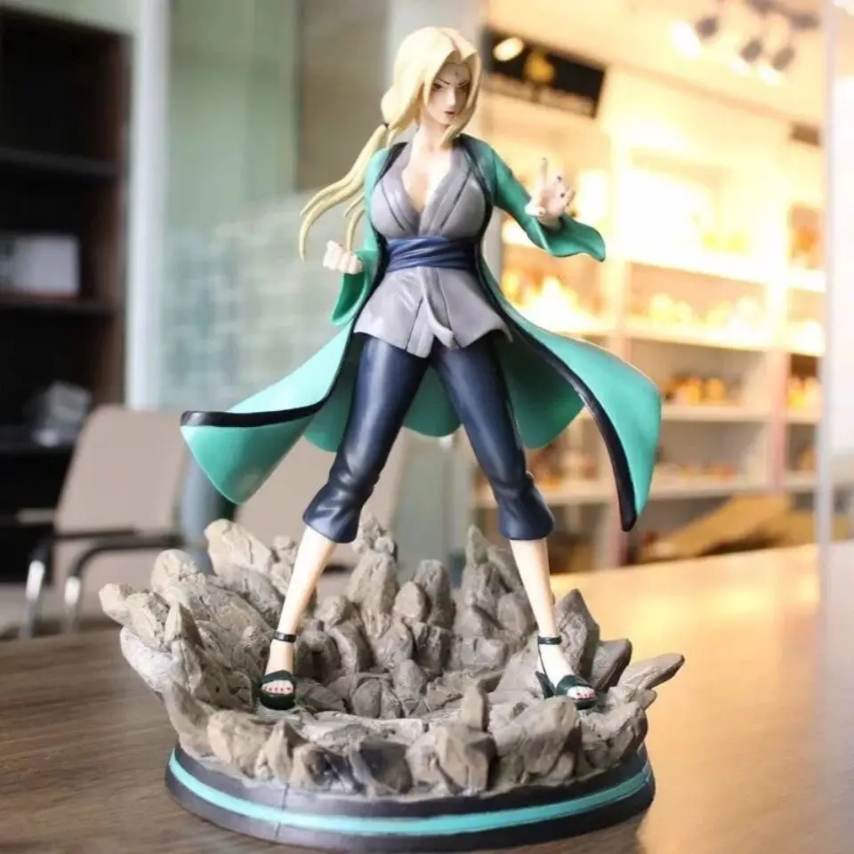 

28cm Naruto Anime Gk Behind Tsunade Five Generations Konoha Sannin Statue Pvc Action Figure Model Collection Toys Birthday Gifts