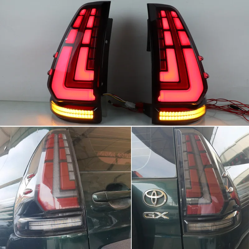 

Автомобильные светодиодные задние фонари для Toyota Prado 2003 - 2007 2008, задние противотуманные фары, стоп-сигнал, задний индикатор