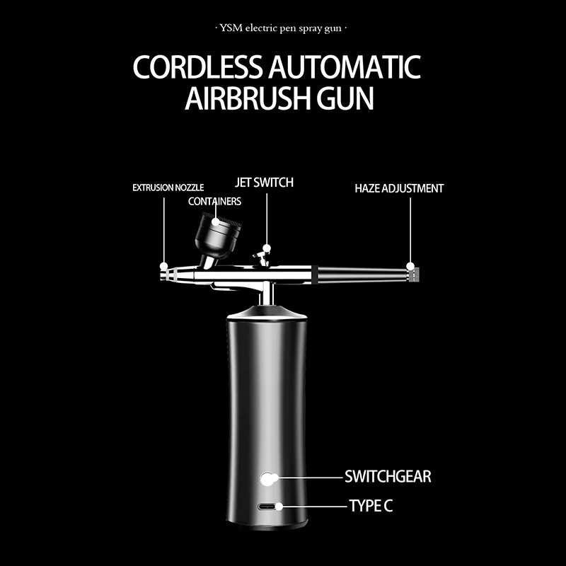 Airbrush gun electric spray tattoo airbrush model figures coloring acrylic paint spray paint gun nail