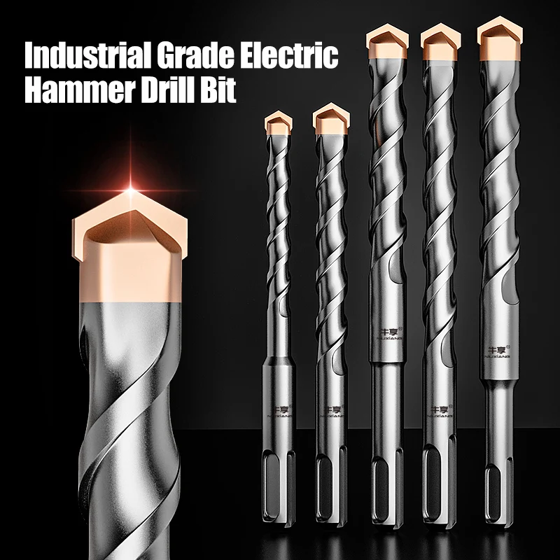 Impact Electric Hammer Drill Bit SDS-Plus/Square Shank Cobalt Steel Carbide Metal Drill Bits for Concrete Marble Ceramics Tiles