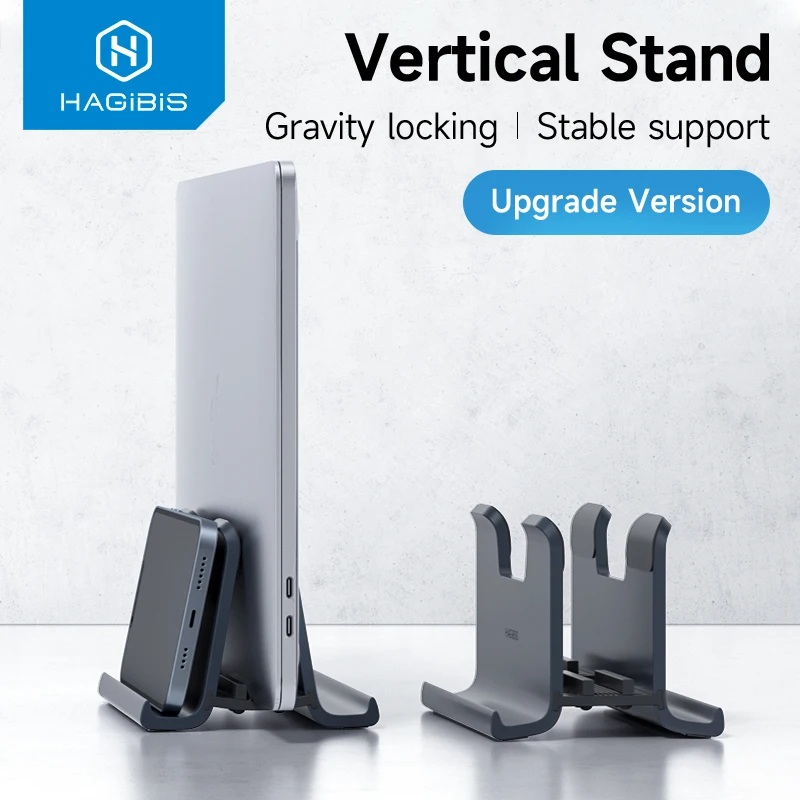 Habibis Vertical Portátil Suporte Ajustável Gravidade Desktop Dobrável Notebook Suporte para Macbook Pro ar Microsoft Superfície