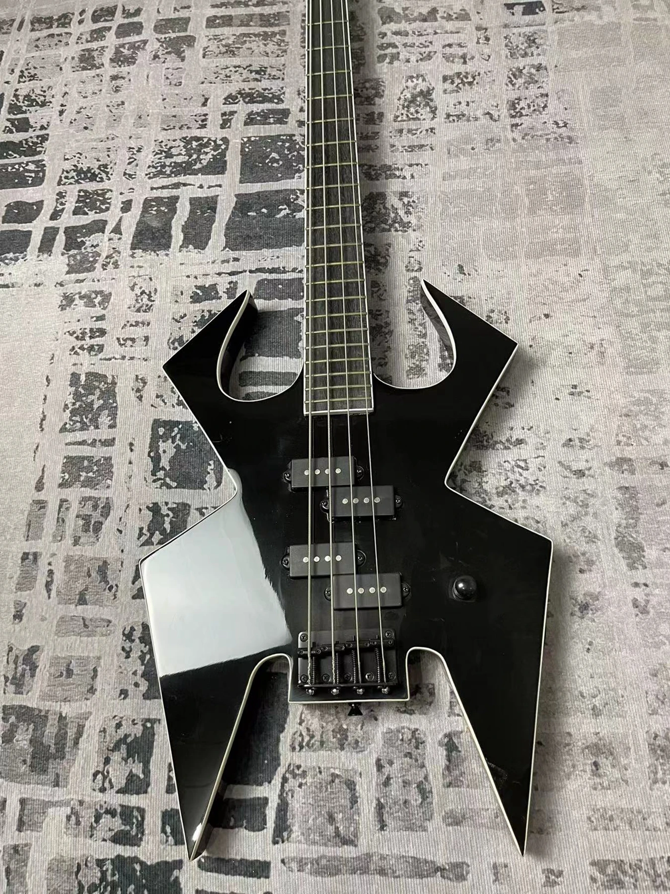 high-en　products,　black,　accessories,　wood　Electric　bass　rose　high-quality　black　guitar,　fingerboard,　24　special-shaped　4-string　AliExpress